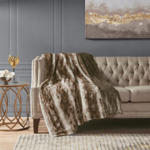 Oversized Faux Fur Throw Blanket