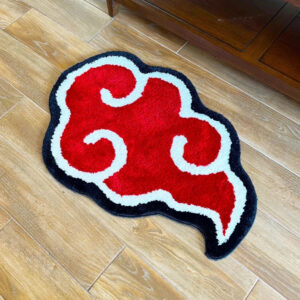 Flame Shape Tufted Bath Mat
